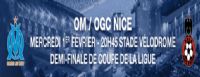 1/2 finale de la Coupe de la Ligue : match OM / OGC Nice. Le mercredi 1er février 2012 à Marseille. Bouches-du-Rhone. 